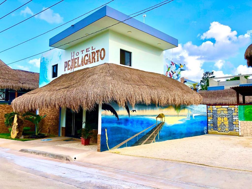 Hotel Pejelagarto Bacalar Exterior foto